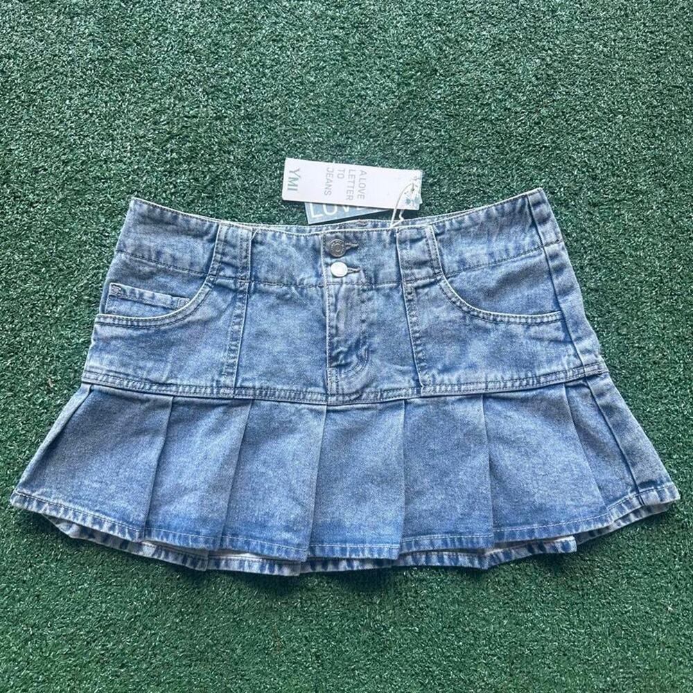 Nwt ymi denim mini skirt